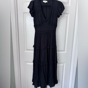 Classic Black Ruffle Dress